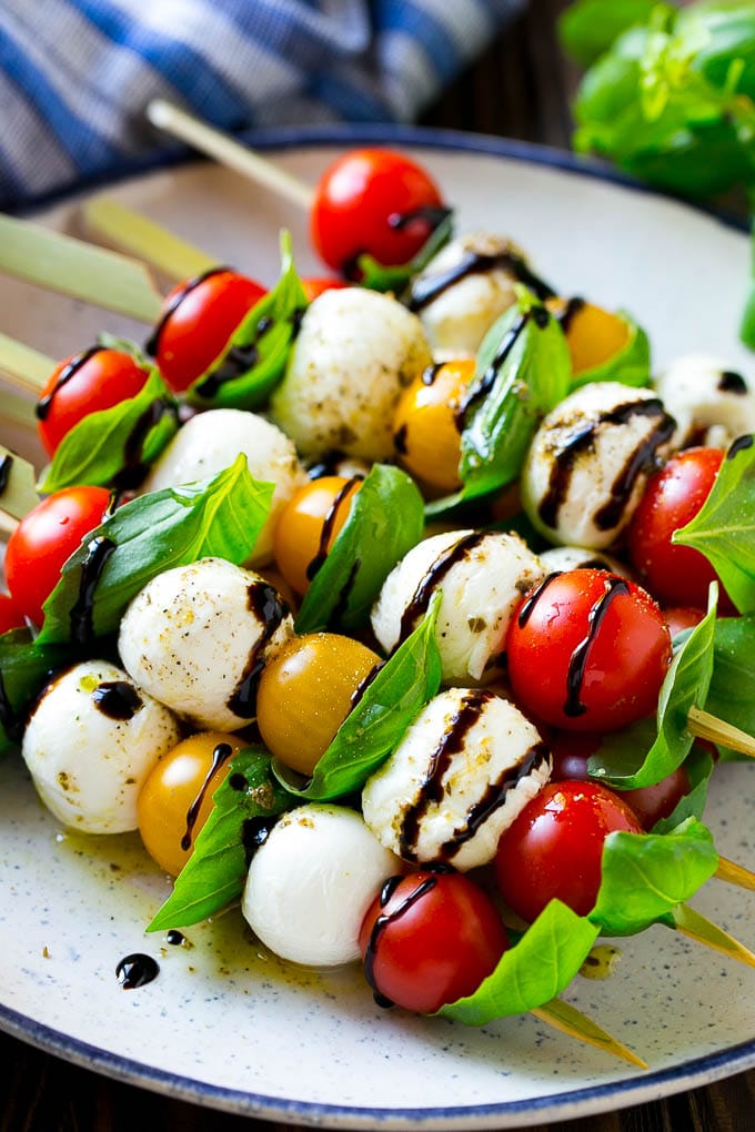 Caprese Skewers are a simple yet impressive appetizer.
