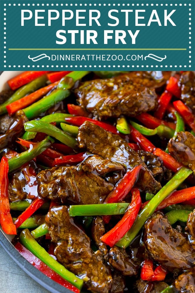 Pepper Steak Stir Fry Recipe | Chinese Pepper Steak | Steak Stir Fry | Beef Stir Fry #steak #peppers #stirfry #chinesefood #dinneratthezoo #beef